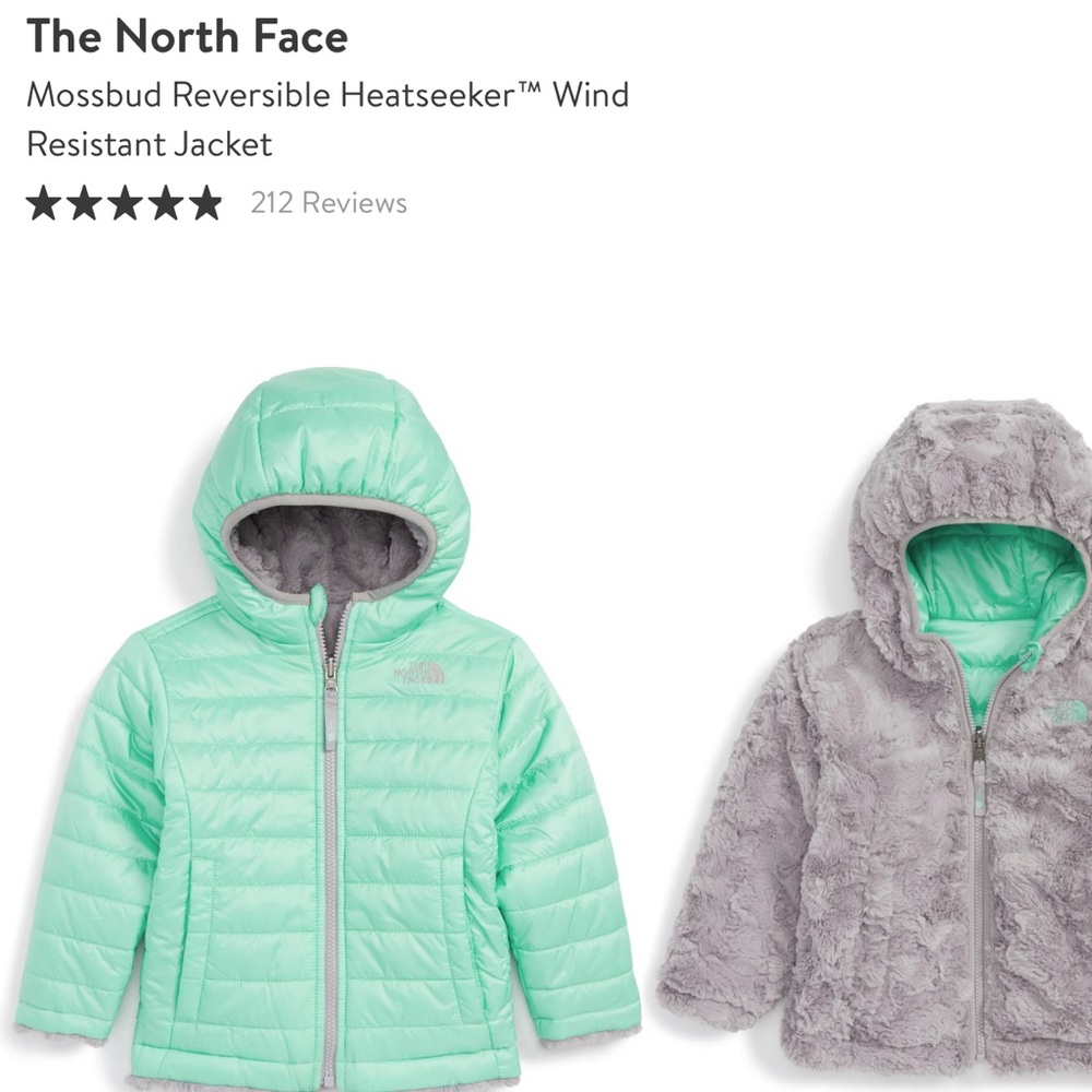 Pink Toddler 3T reversible North Face jacket
